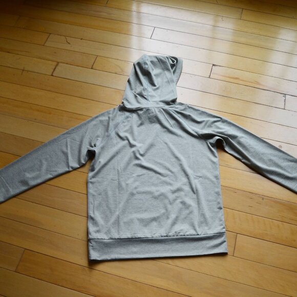 Quince Flowknit Pullover Hoodie US XS Women Heather Aloe - Picture 9 of 11